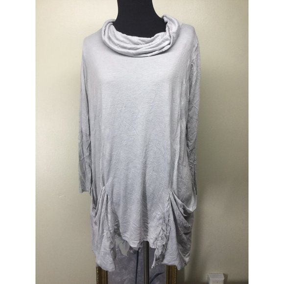 Comfy USA Gray Oversized Tunic top XS - Picture 3 of 7